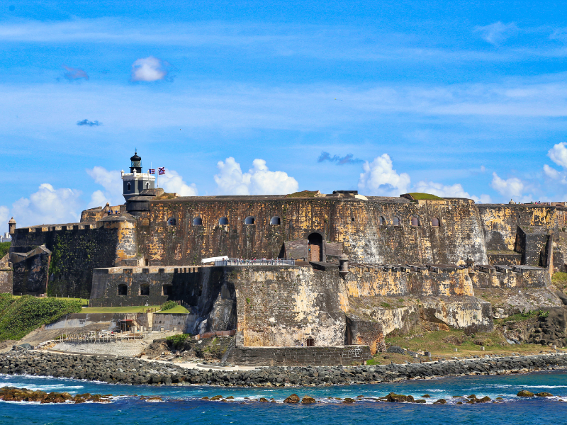 Old Spanish fort in San Juan, Puerto Rico