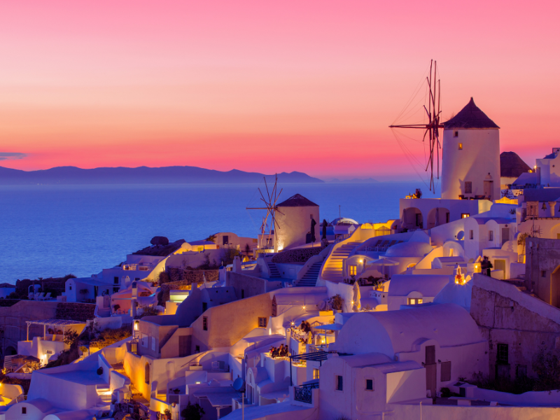 Santorini, Greece - a romantic destination for couples
